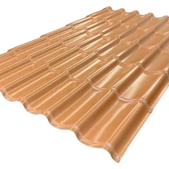 Castorama Plaque Pvc Imitation Tuile Renolit Tecno Imac Nordika Terre Cuite - 184 X 118 Cm